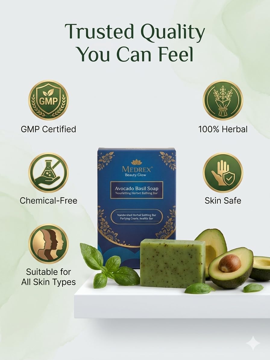 Medrex Beauty Glow Avocado Soap – Deep Moisturizing & Skin Nourishment