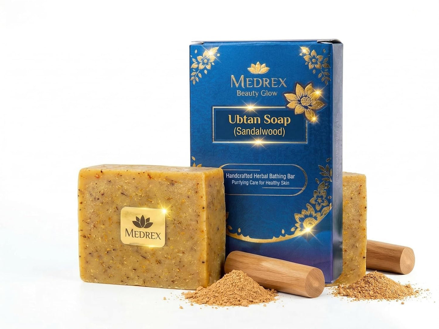 Medrex Beauty Glow Sandalwood Soap – Cooling & Skin Brightening